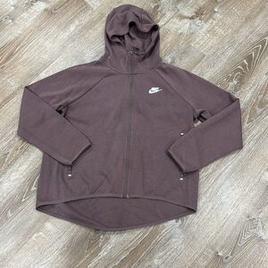 Nike Women's Plum Eclipse Tech Fleece Cape Hoodie